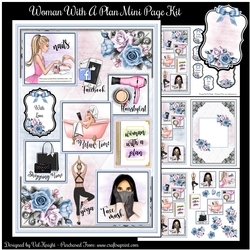 Woman With A Plan Mini Page Kit