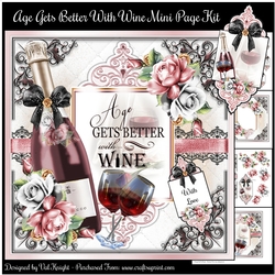 Age Gets Better With Wine Mini Page Kit