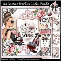 Age Gets Better With Wine 03 Mini Page Kit