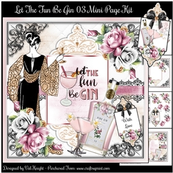 Let The Fun Be Gin 03 Mini Page Kit