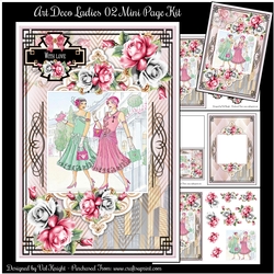 Art Deco Ladies 02 Mini Page Kit