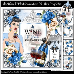 Its Wine OClock Somewhere 02 Mini Page Kit