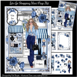 Lets Go Shopping Mini Page Kit