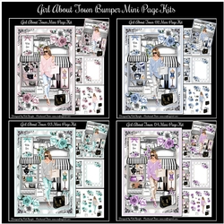 Girl About Town Bumper Mini Page Kits