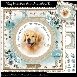 Dogs Leave Paw Prints On Your Heart Mini Page Kit