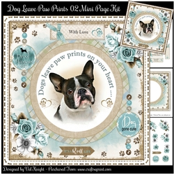 Dogs Leave Paw Prints On Your Heart 02 Mini Page Kit