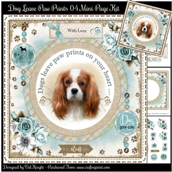 Dogs Leave Paw Prints On Your Heart 04 Mini Page Kit