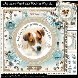Dogs Leave Paw Prints On Your Heart 05 Mini Page Kit
