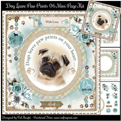 Dogs Leave Paw Prints On Your Heart 06 Mini Page Kit