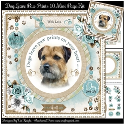 Dogs Leave Paw Prints On Your Heart 10 Mini Page Kit