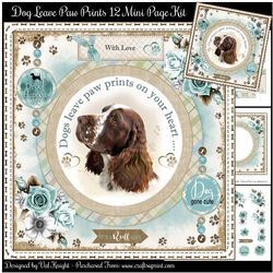 Dogs Leave Paw Prints On Your Heart 12 Mini Page Kit