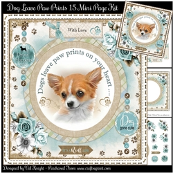 Dogs Leave Paw Prints On Your Heart 15 Mini Page Kit