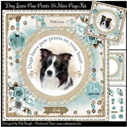 Dogs Leave Paw Prints On Your Heart 16 Mini Page Kit