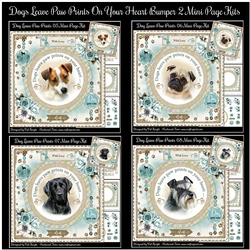 Dogs Leave Paw Prints On Your Heart Bumper 02 Mini Page Kits