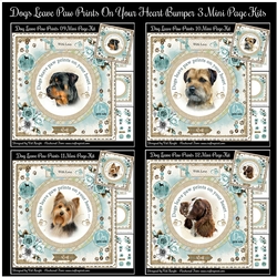Dogs Leave Paw Prints On Your Heart Bumper 03 Mini Page Kits