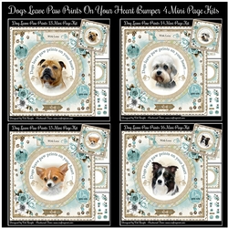 Dogs Leave Paw Prints On Your Heart Bumper 04 Mini Page Kits