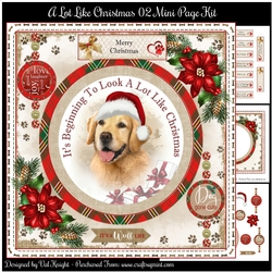 Its Beginning To Look A Lot Like Christmas 02 Mini Page Kit