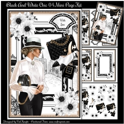 Black and White Chic 04 Mini Page Kit
