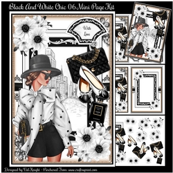 Black and White Chic 06 Mini Page Kit