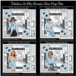Fabulous In Blue Bumper Mini Page Kits