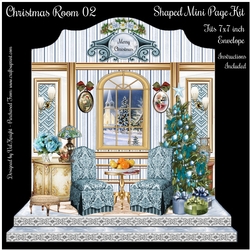 Christmas Room 02 Shaped Mini Page Kit