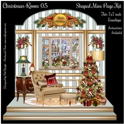 Christmas Room 05 Shaped Mini Page Kit