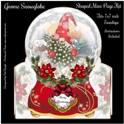 Gnome Snowglobe Shaped Mini Page Kit