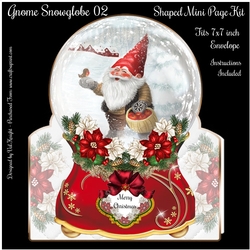 Gnome Snowglobe 02 Shaped Mini Page Kit