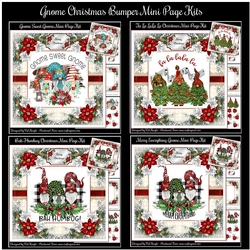 Gnome Christmas Bumper Mini Page Kits