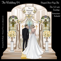 The Wedding 04 Shaped Mini Page Kit