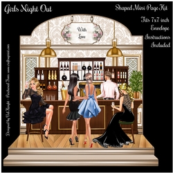 Girls Night Out Shaped Mini Page Kit