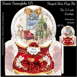 Scenic Snowglobe 05 Shaped Mini Page Kit 