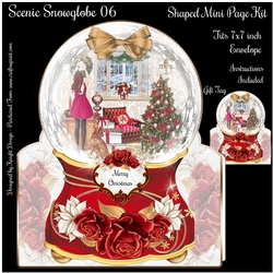 Scenic Snowglobe 06 Shaped Mini Page Kit