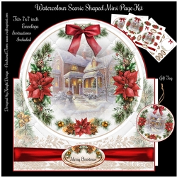 Watercolour Scenic Shaped Mini Page Kit
