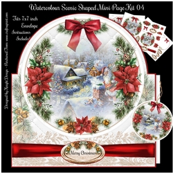 Watercolour Scenic Shaped Mini Page Kit 04 