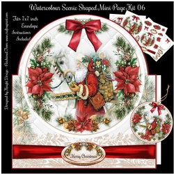 Watercolour Scenic Shaped Mini Page Kit 06