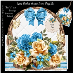 Rose Basket Shaped Mini Page Kit 