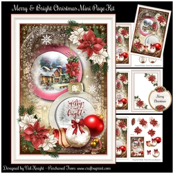 Merry & Bright Christmas Mini Page Kit