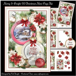 Merry & Bright 02 Christmas Mini Page Kit