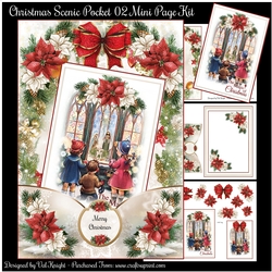 Christmas Scenic Pocket 02 Mini Page Kit