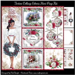 Festive Collage Ethnic Mini Page Kit - Request