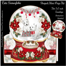 Cute Snowglobe Shaped Mini Page Kit 