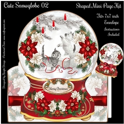 Cute Snowglobe 02 Shaped Mini Page Kit