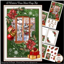 A Winters View Christmas Mini Page Kit