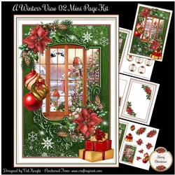 A Winters View 02 Christmas Mini Page Kit