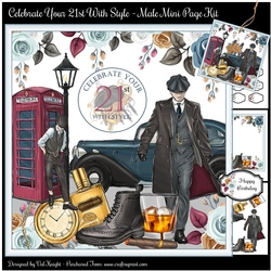 Celebrate Your 21st With Style - Male Mini Page Kit 
