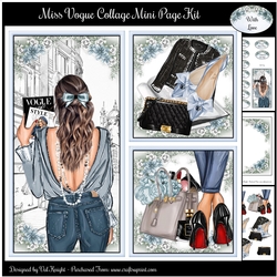 Miss Vogue Collage Mini Page Kit