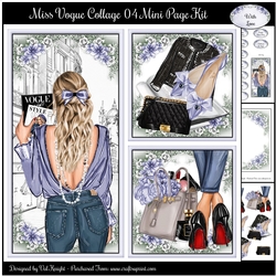 Miss Vogue Collage 04 Mini Page Kit