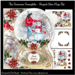 The Snowman Snowglobe - Shaped Mini Page Kit