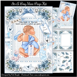 Its A Boy Mini Page Kit